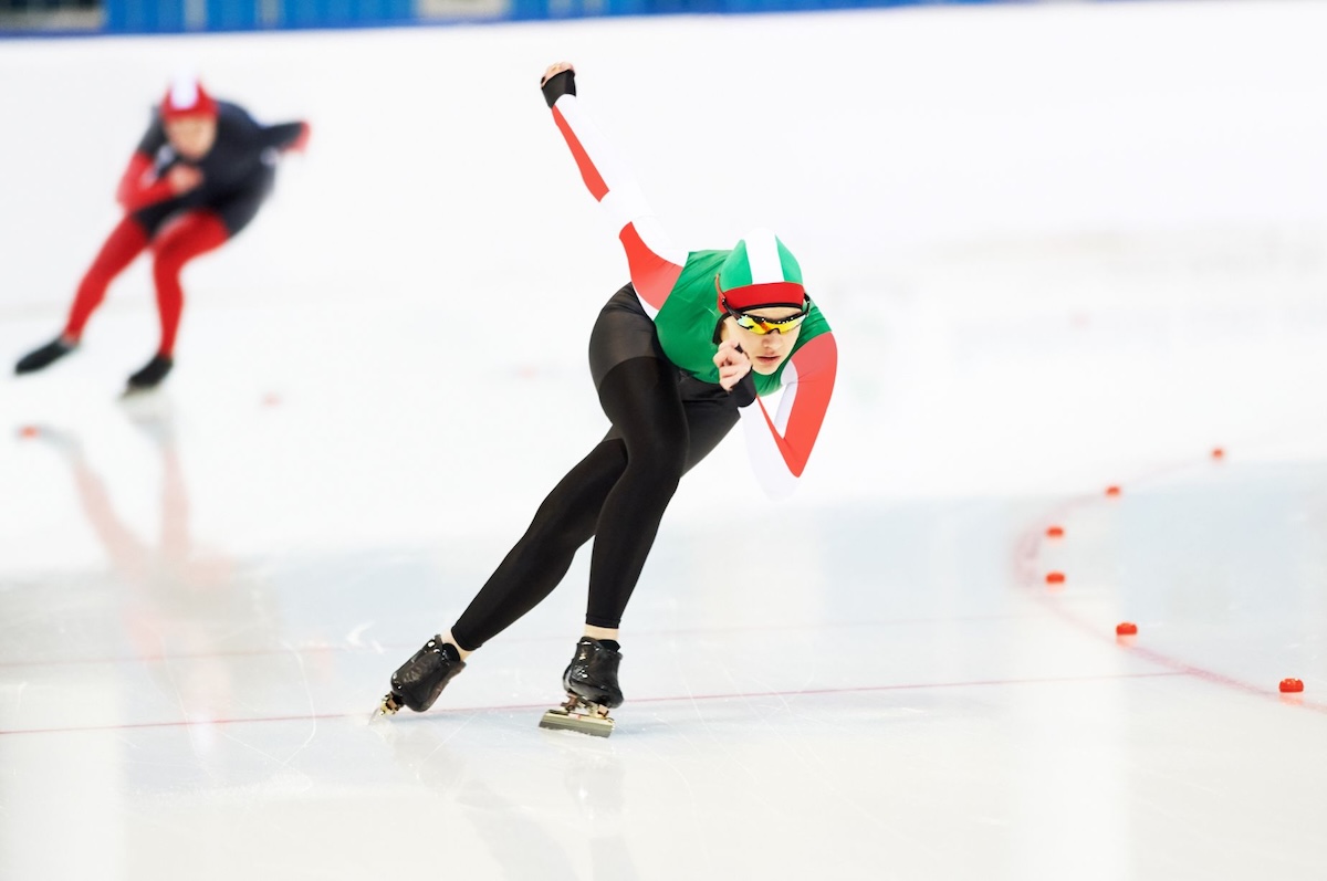スピードスケート写真