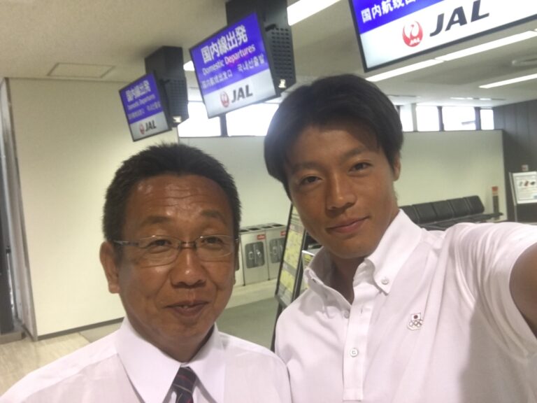 リオ卓也選手帰国お迎えのコピー