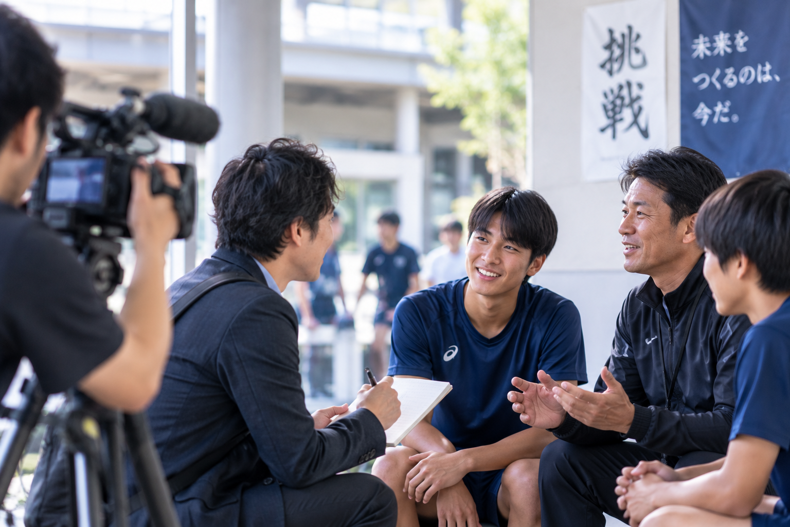 学校への取材
